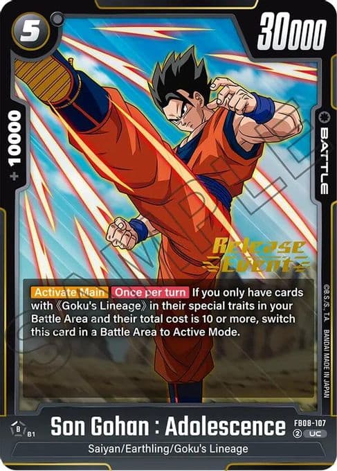 Son Gohan : Adolescence - FB08-107