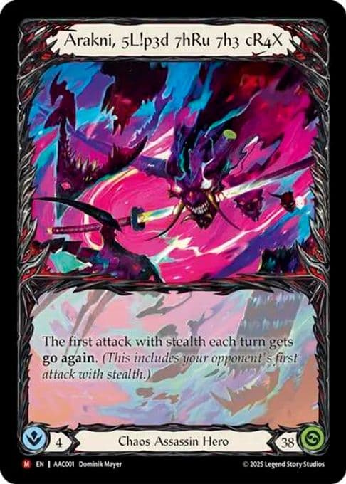 Arakni, 5L!p3d 7hRu 7h3 cR4X (Extended Art)