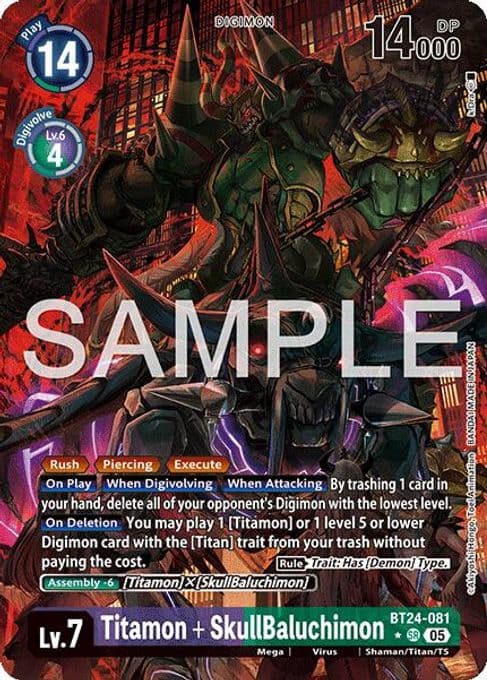 Titamon + SkullBaluchimon (Alternate Art)