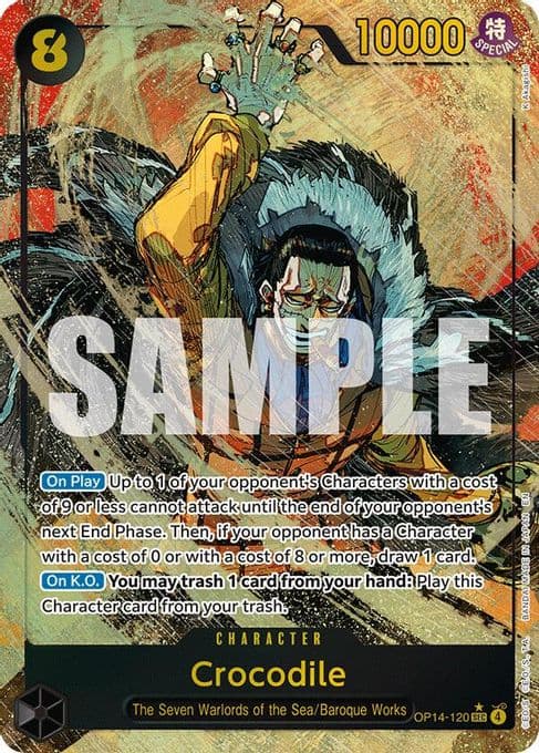 Crocodile - OP14-120 (Alternate Art)