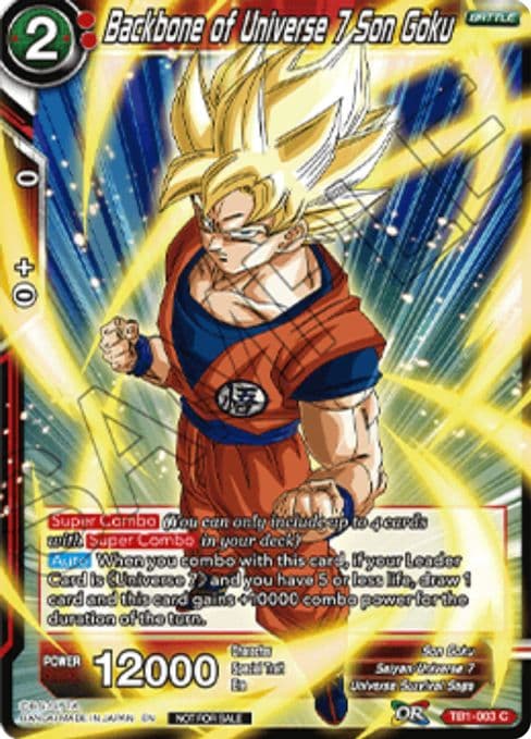 Backbone of Universe 7 Son Goku (Championship 2025 Finals Pack)