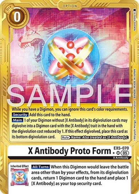 X Antibody Proto Form (Gold Border)