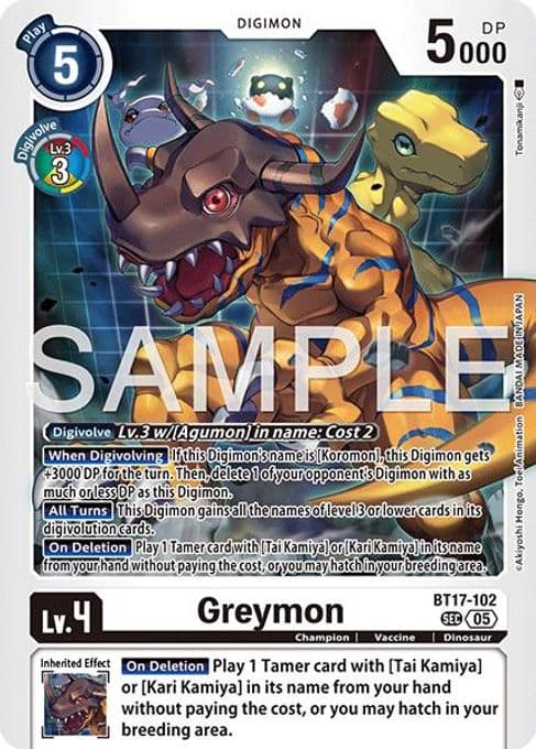 Greymon - BT17-102 (Reprint)