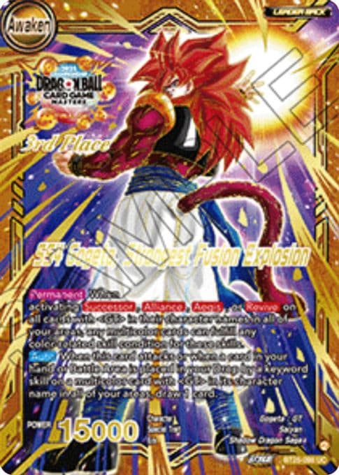 SS4 Son Goku & SS4 Vegeta // SS4 Gogeta, Strongest Fusion Explosion (3rd Place)