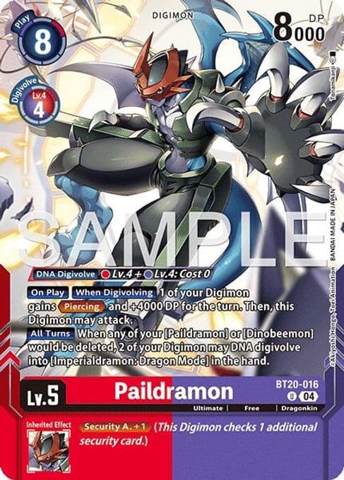 Paildramon (Digimon Card Game Playmat & Card Set)