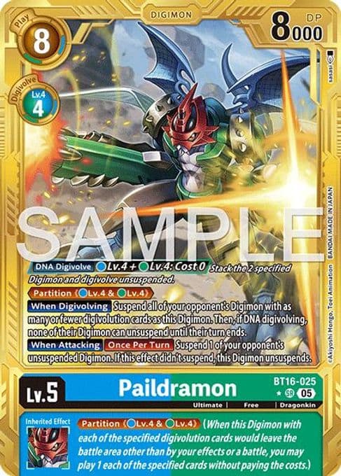 Paildramon - BT16-025 (Gold Border)