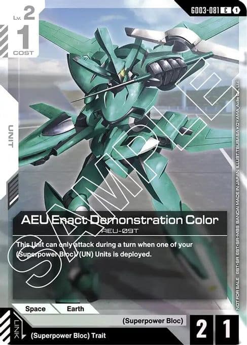 AEU Enact Demonstration Color (Store Tournament Participant Pack 03)
