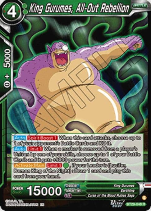 King Gurumes, All-Out Rebellion
