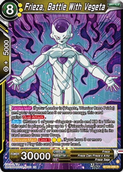 Frieza, Battle With Vegeta