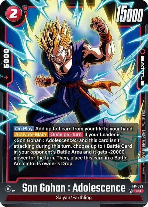 Son Gohan : Adolescence (Tournament Pack 09)