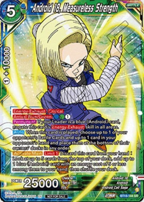 Android 18, Measureless Strength (Ultra-Bout Series Tournament Pack Vol.1)