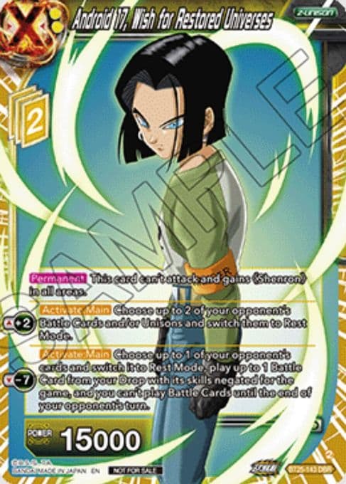 Android 17, Wish for Restored Universes (Ultra-Bout Series Tournament Pack Vol.1)