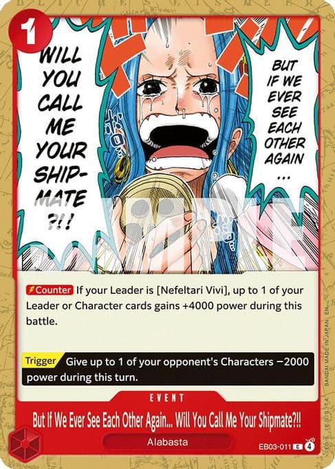 But If We Ever See Each Other Again... Will You Call Me Your Shipmate?!!