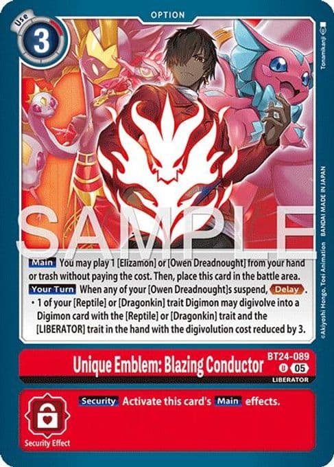 Unique Emblem: Blazing Conductor