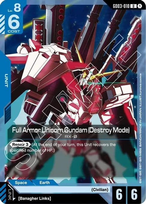 Full Armor Unicorn Gundam (Destroy Mode)
