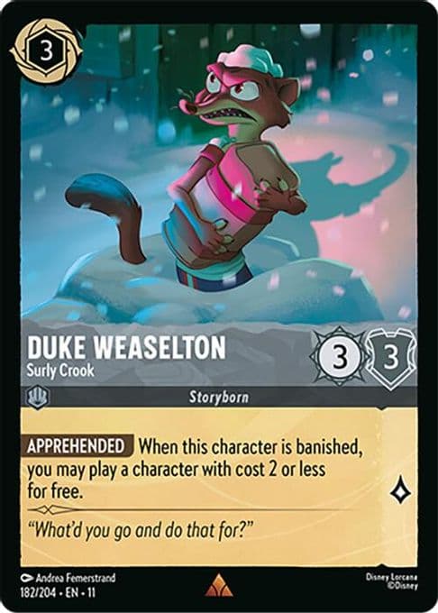 Duke Weaselton - Surly Crook