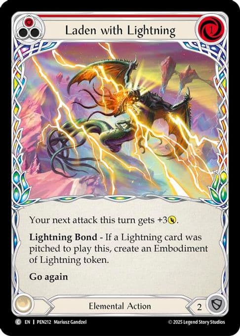 Laden With Lightning (Red)