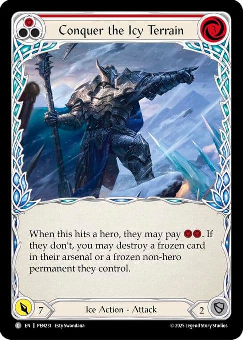 Conquer The Icy Terrain (Red)