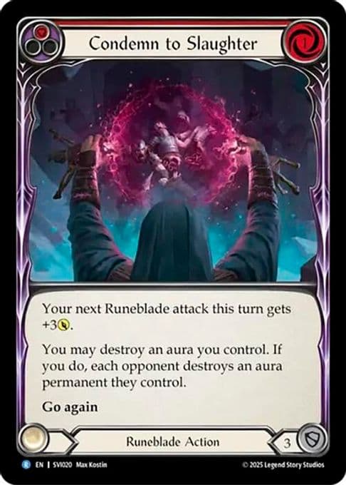 Condemn to Slaughter (Red)
