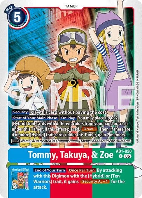 Tommy, Takuya, & Zoe
