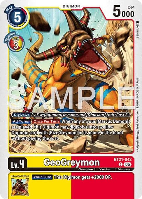 GeoGreymon - BT21-042 (Reprint)