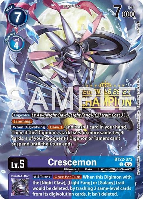 Crescemon (Regionals 26-27 Season 1 Champion)