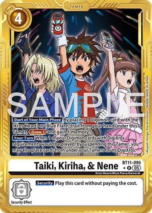 Taiki, Kiriha, & Nene (Gold Border)