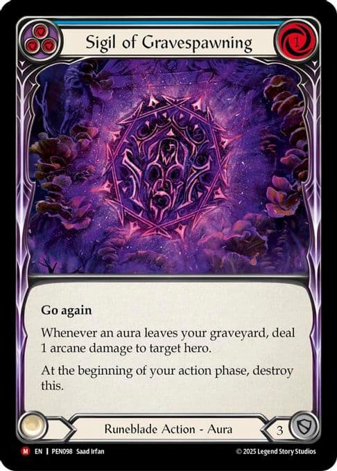 Sigil Of Gravespawning (Blue)