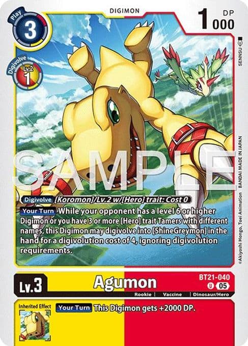 Agumon - BT21-040 (Reprint)