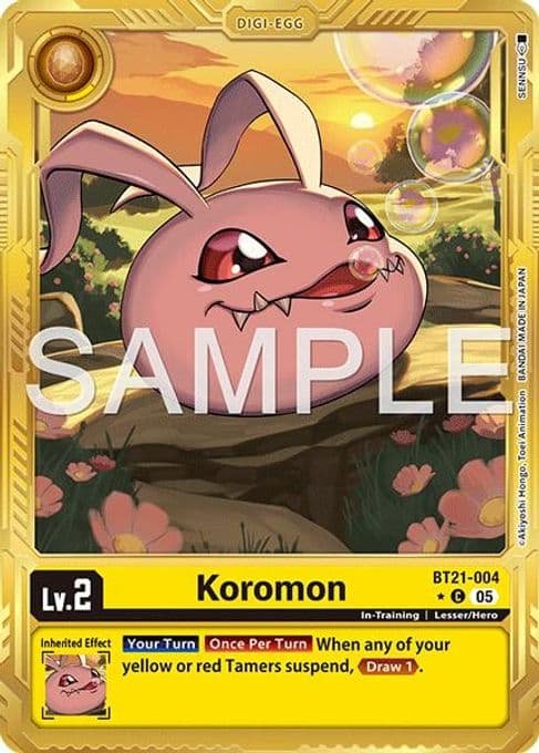 Koromon - BT21-004 (Gold Border)