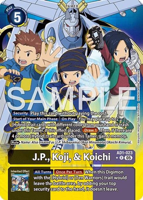 J.P., Koji, & Koichi (Alternate Art)