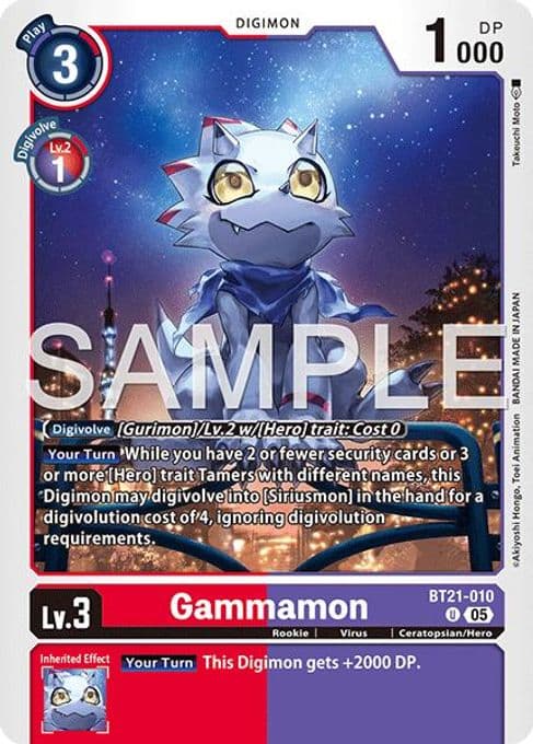 Gammamon - BT21-010 (Reprint)