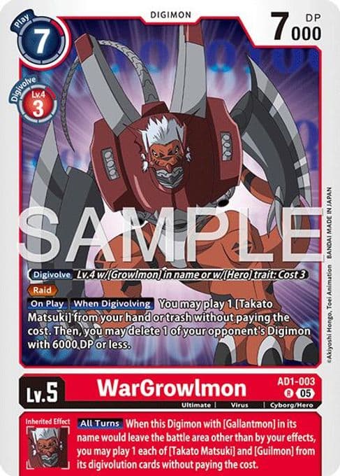 WarGrowlmon - AD1-003