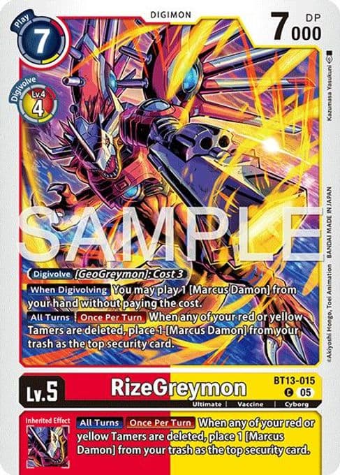 RizeGreymon - BT13-015 (Reprint)