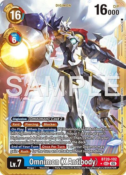 Omnimon (X Antibody) (Gold Border)