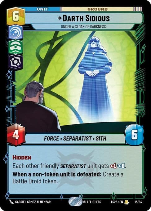 Darth Sidious - Under a Cloak of Darkness