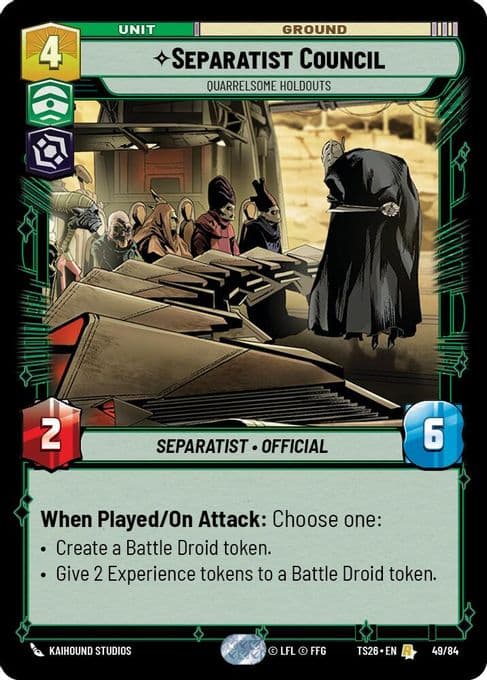 Separatist Counci - Quarrelsome Holdouts