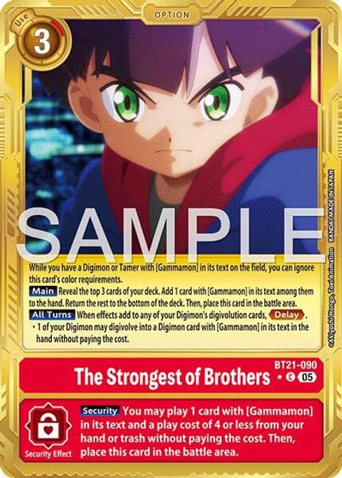 The Strongest of Brothers (Gold Border)