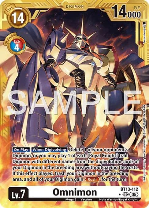 Omnimon - BT13-112 (Gold Border)