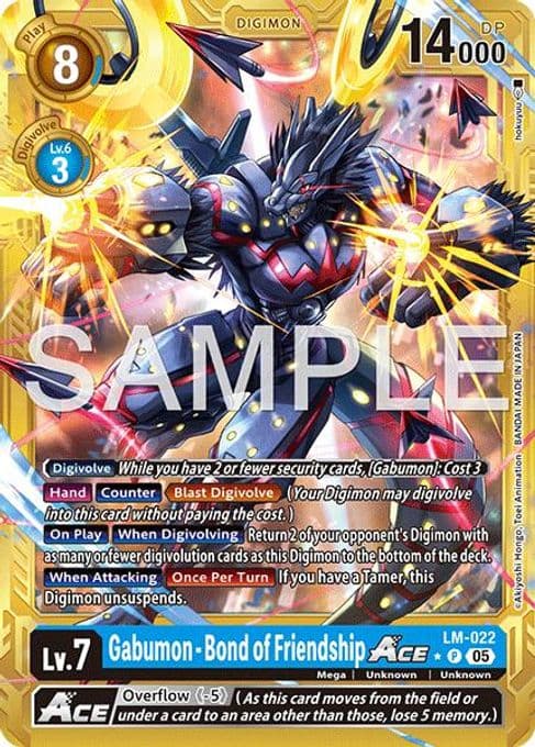 Gabumon - Bond of Friendship ACE (Gold Border)
