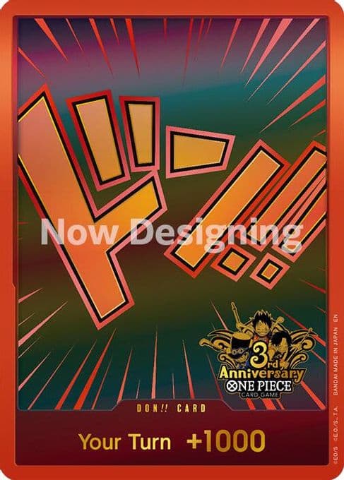 DON!! Card (Japanese Version 3rd Anniversary Set)