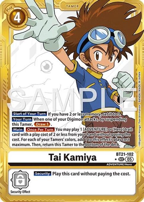 Tai Kamiya - BT21-102 (Gold Border)