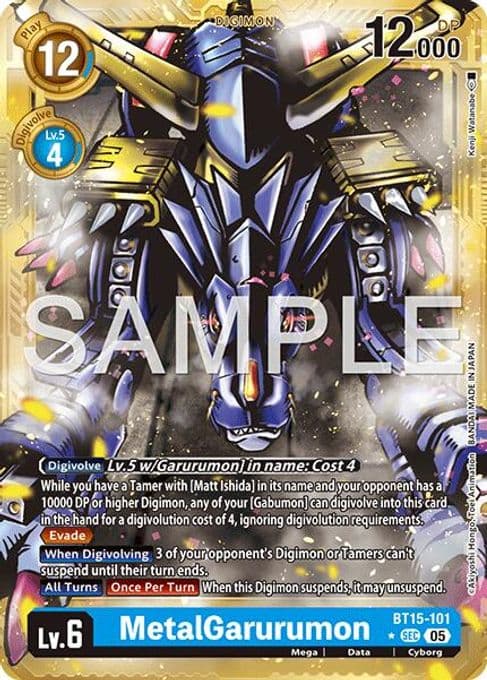 MetalGarurumon (Gold Border)
