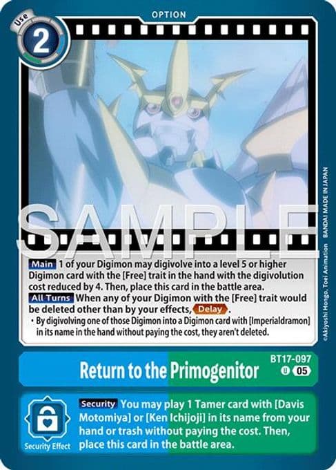 Return to the Primogenitor (Reprint)