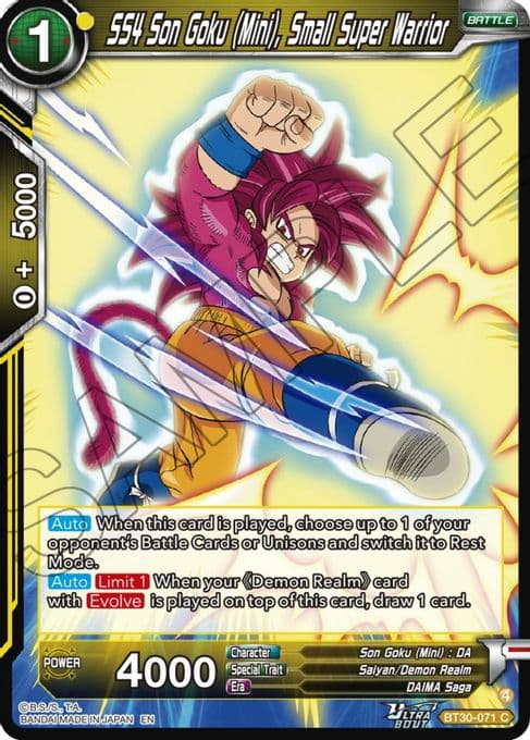 SS4 Son Goku (Mini), Small Super Warrior
