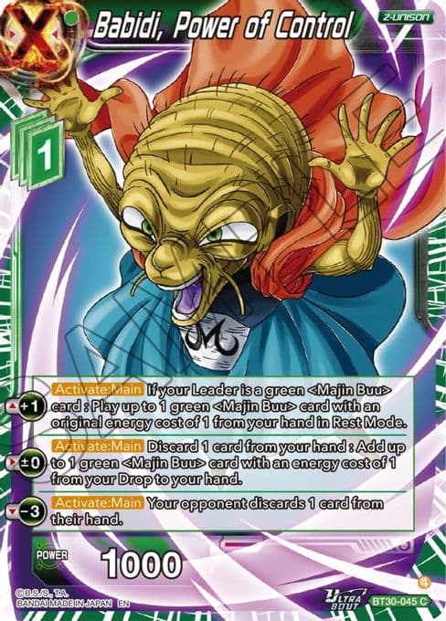 Babidi, Power of Control