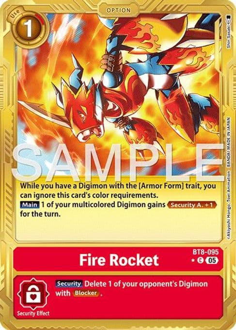 Fire Rocket (Gold Border)