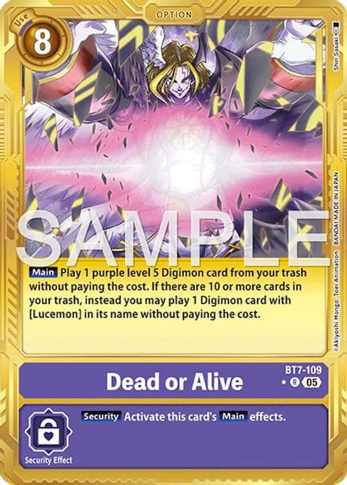 Dead or Alive (Gold Border)
