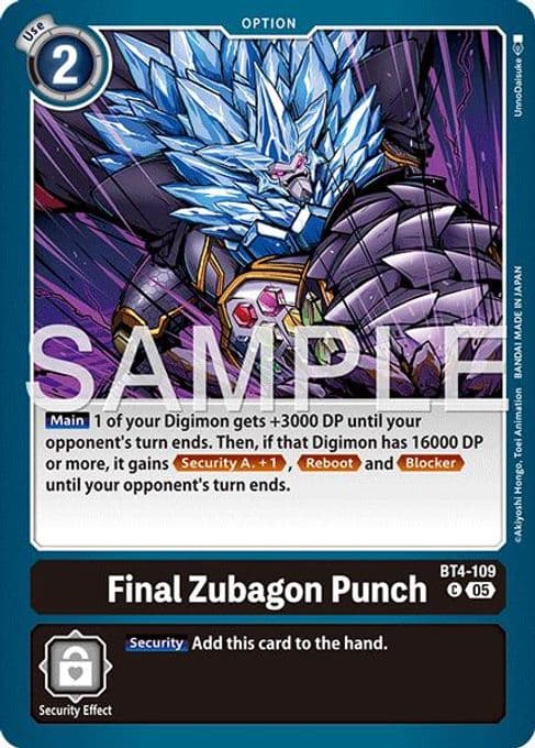 Final Zubagon Punch (Reprint)