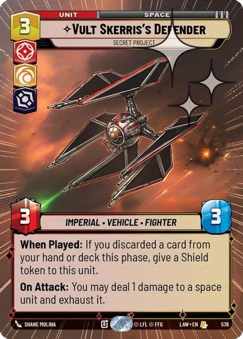 Vult Skerris's Defender - Secret Project (Hyperspace Foil)